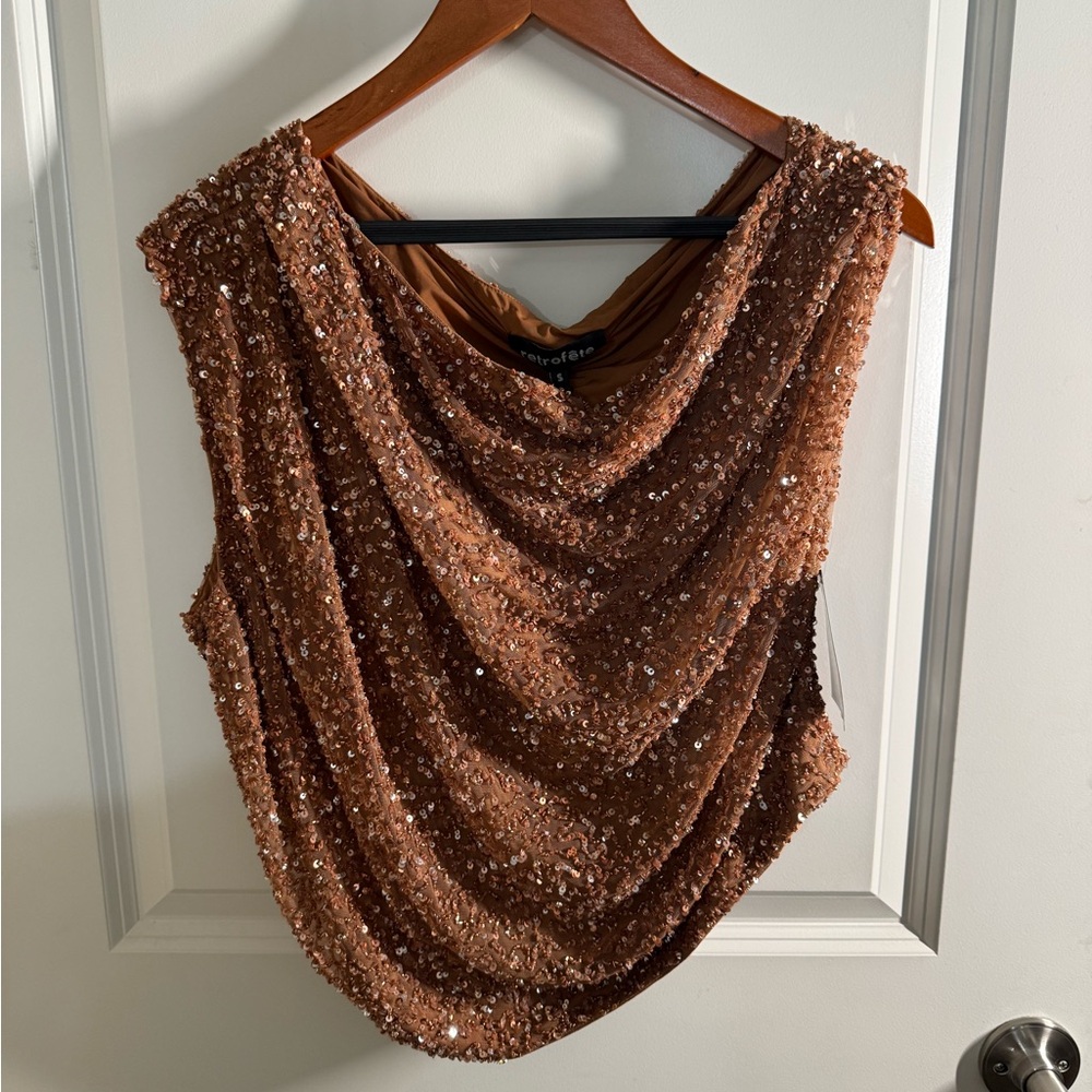 Retrofete Sequin Top. New w/tags